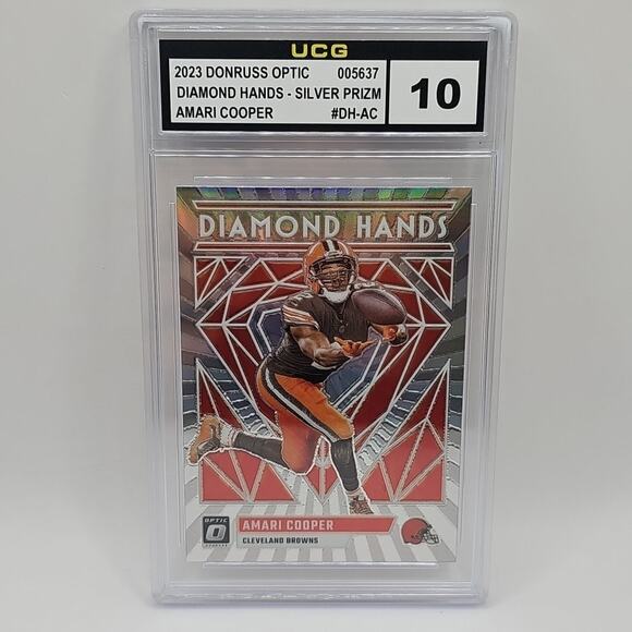 Panini Donruss Optic Diamond Hands Silver Prizm #DH-AC Amari Cooper Graded 10 - Picture 1 of 2